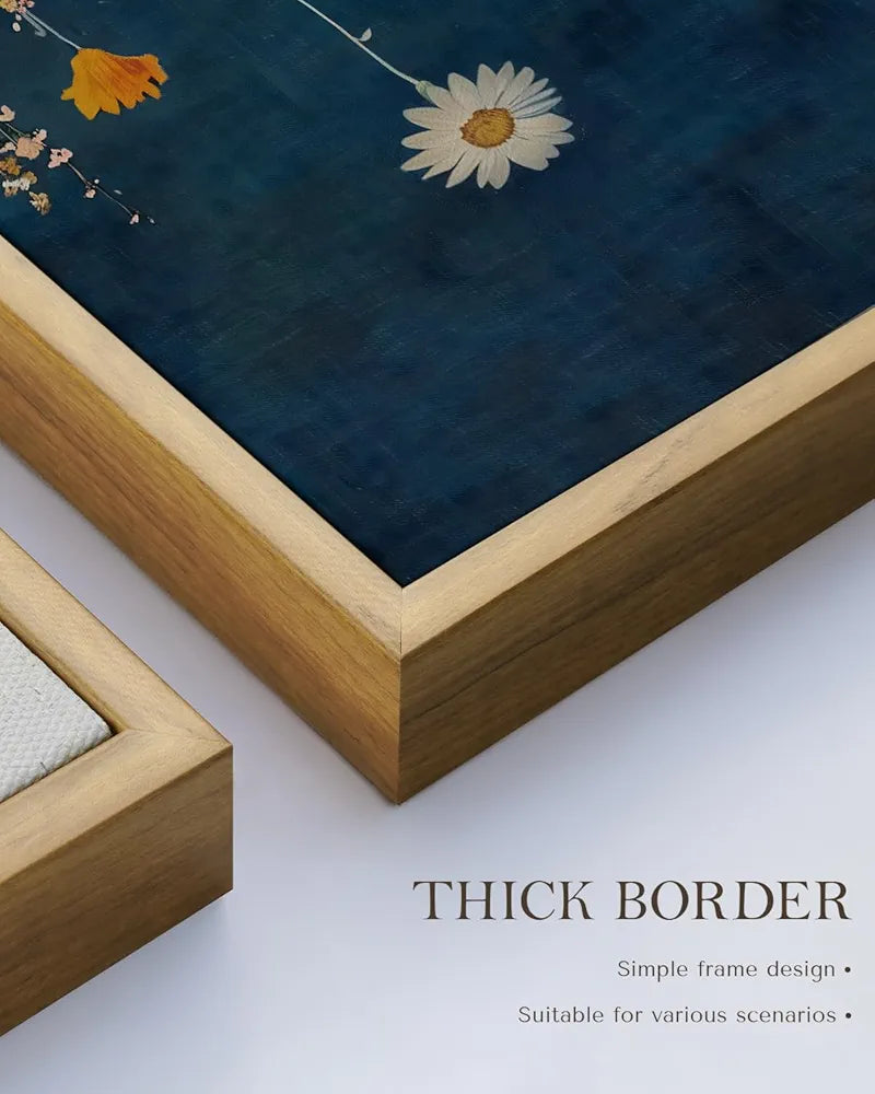 Botanical Floral Canvas Print 12x16 Framed Wall Art